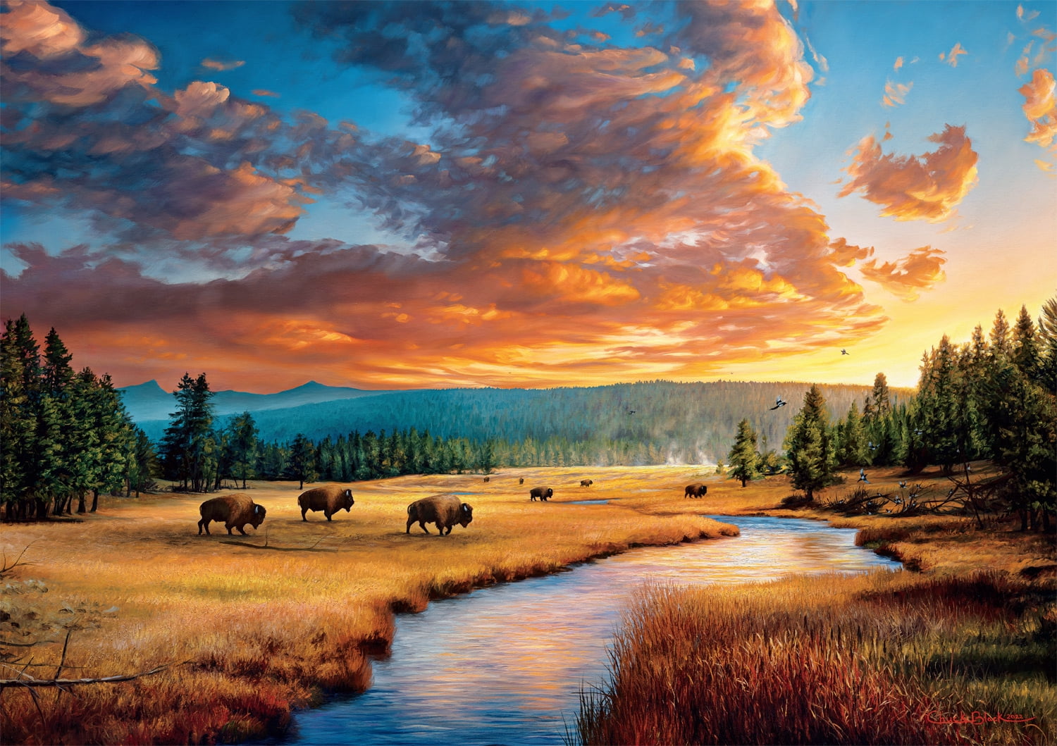 Buffalo Games 300-Piece A Never-ending Cycle Interlocking Jigsaw Puzzle for Adults Ages 14+