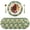 Green, variant on Ryvnso Daisy Flowers Round Plate Mats Dining Table Placemat Set of 4 for Holiday Decoration