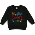 thumbnail image 2 of Inktastic My Gigi Loves Me Grandchild Toddler Sweatshirt, 2 of 4