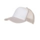 thumbnail image 1 of Myrtle Beach - Gorra de cinco paneles con malla de poliéster para adultos unisex (Blanco/Gris Claro), 1 of 2