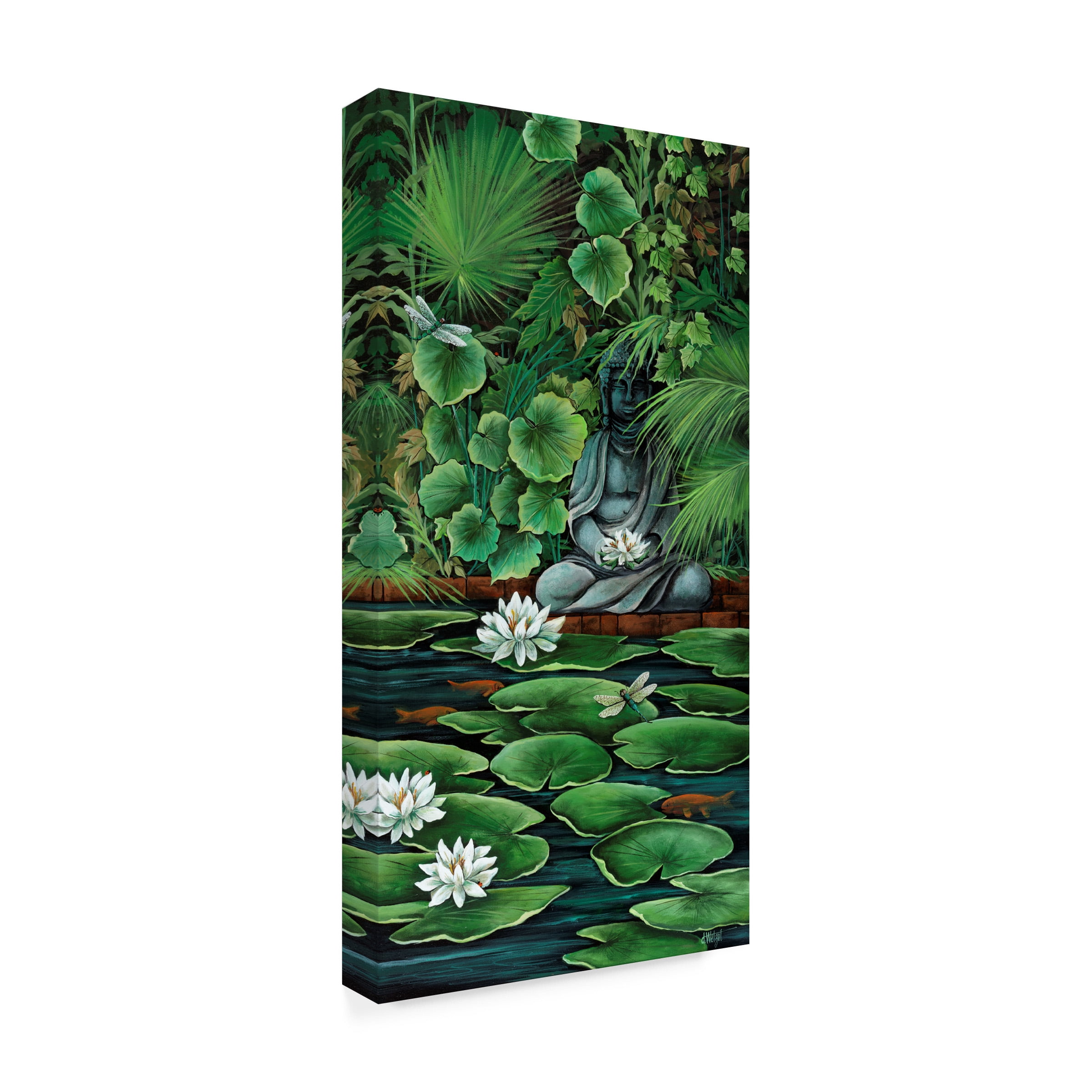 Debbi Wetzel 'Koi Pond' Canvas Art