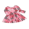 thumbnail image 1 of Robe de Saint-Valentin pour Bébés Filles avec Manches Longues et Imprimé Cœur, 1 of 9