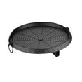 thumbnail image 3 of TISHITA Korean Grill Pan Aluminium Baking Tray Easy to Clean Heavy Duty Frying Pan Barbecue Plate for Garden Home Barbecue Travel BBQ Round, 3 of 8