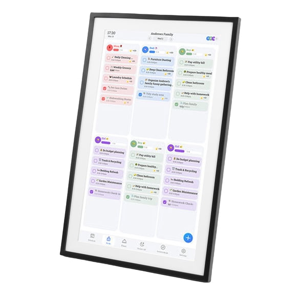 Kitchenware 15.6 Inch Full HD Touchscreen WiFi Smart Digital Calendar, Support Photo & Video Transfers, Share Calendar Easily, Never Miss Important Events, Simplify Planning Process, LCD