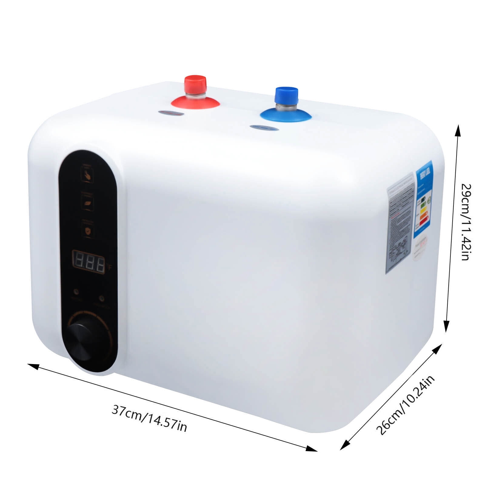 Electric Hot Water Heater Small Compact Tank Storage, 1.5KW Kitchen Instant Under Sink Counter Cupboard, RV 1 PCs