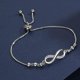 thumbnail image 2 of Pulsera de mujer, pulsera de corazón infinito con circonita cúbica, pulsera ajustable para regalos de cumpleaños, joyería de regalo para el día de la madre, 2 of 4
