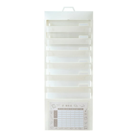 Wall Hanging File Organizers 6 Pocket Expanding File Folder with Handle Expandable Folder Space Saving Wall Document Bag