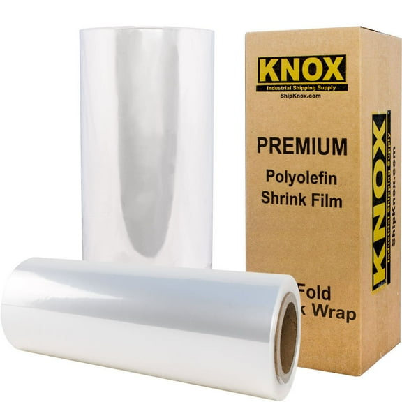 Knox Brand - 20" 75 Gauge Polyolefin Shrink Film Heat Wrap POF Centerfold 525' feet