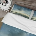 thumbnail image 4 of Designart 'Blue Coastal Sunrise' Cottage Duvet Cover Set, 4 of 4