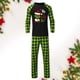 thumbnail image 1 of Conjunto de 2 piezas a juego Pijamas navideños Conjunto de ropa de estar cómoda (Hombre Verde S) Ygjytge Verde Hombre T S, 1 of 5