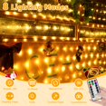 thumbnail image 2 of Red de luces navideñas Ollny 210 LED, 3 x 2 m, IP67, impermeable, blanco cálido, 2 of 9