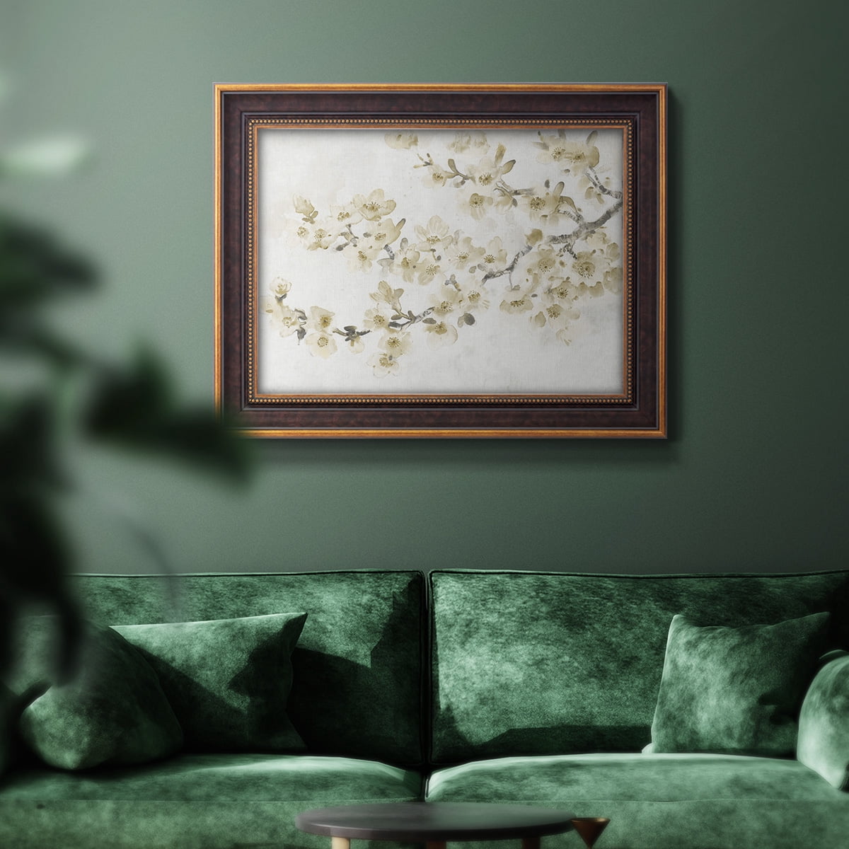 Neutral Cherry Blossom Composition I Premium Framed Canvas- Ready to Hang