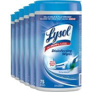 LYSOL® Disinfecting Wipes, Spring Waterfall, 6x75 Count