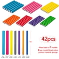 thumbnail image 4 of FEIGO 42PCS Twist-Flex Hair Curlers Rods Set 7 Sizes of Different Colors with User Manual for Kids Gift, 4 of 9