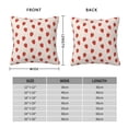 thumbnail image 3 of Rateoe Hand Drawn Strawberry Pattern Throw Pillow Cover Premium Pillow Stuffer Sham Square for Decorative Cushion Bed Couch Sofa(Pillow insert not included), 3 of 8