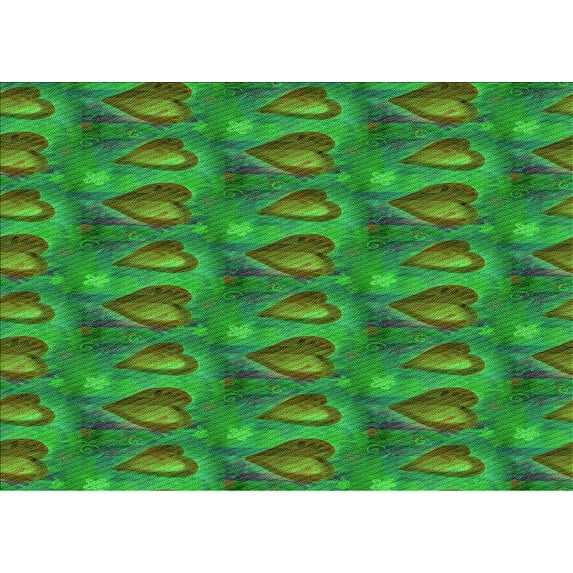 Ahgly Company Machine Washable Indoor Rectangle Transitional Neon Green Area Rugs, 8' x 12'