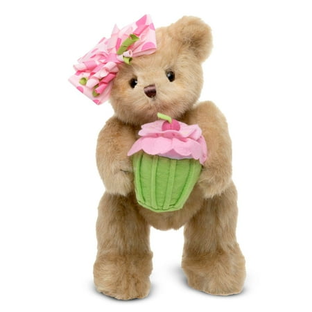Bearington Casey The Birthday Cake Bear: 10” Tall Stuffed Teddy  Expressive Face  Adorable Hair Bow and Plush Cupcake  Machine Washable  A Special Birthday Gift for Kids or Adults price history on PriceWatchPro