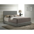 thumbnail image 2 of Gothic Grandeur Bed - Light Grey Upholstered Platform Bed Frame - Modern Bedroom Furniture, 2 of 2