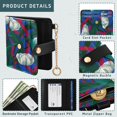 thumbnail image 5 of Small Wallet For Women Bifold Leather Pocket Coin Credit Card Holder With RFID Blocking Vibrant Color, 5 of 6