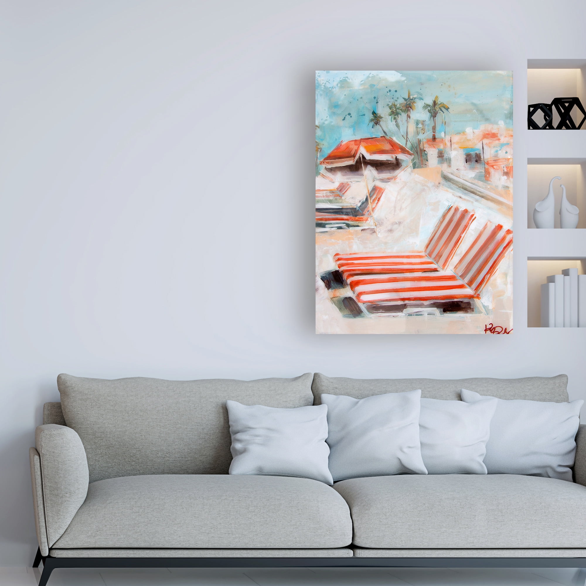 Trademark Fine Art 'The Lounge' Canvas Art by Kym De Los Reyes