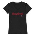 thumbnail image 1 of W Republic 555-388-BLK-03 Stony Brook University T-Shirt Script pour Femmes, Noir - Large, 1 of 1