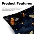 thumbnail image 2 of Honeybee Velvet Throw Pillow Covers Inserts in 16x16, 18x18, and 20x20 Inches - Set of 2 - Unique Patterns for Throw Pillow Covers for All Occasions, 2 of 6