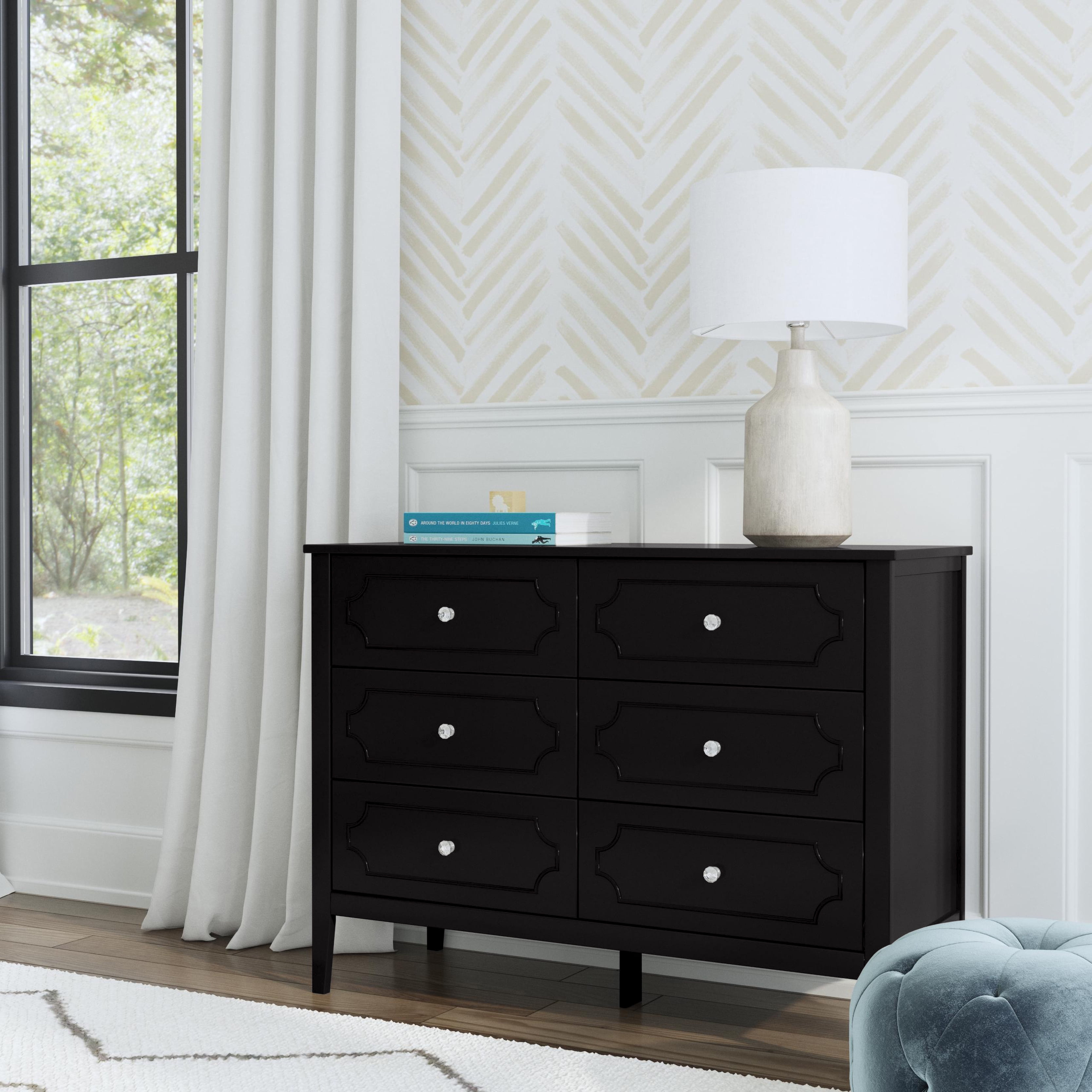 davinci fog grey dresser DaVinci Fairway 6-Drawer Double Dresser Cottage White