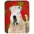 thumbnail image 1 of Carolines Treasures SS4700LCB Wheaten Terrier Flocons de Neige Rouges Enduits Doux Noël- Planche à Découper en Verre - Grande, 1 of 1