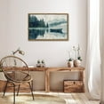 thumbnail image 3 of Lake Boat Serene Forest Horizontal Canvas Wall Art with Lightweight Foam Frame - Durable and Ready to Hang, Modern Decorative Print for Living Room, Bedroom, Or Office, 3 of 8