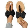 thumbnail image 6 of Admvng Womens Sandals Comfortable Fashion And Casual Summer New Versatile Cute Bow Tie Outdoor Flat Beach Slippers 35-43, 6 of 7