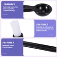 thumbnail image 2 of Coffee Machine Brush Cleaner Nylon Espresso Machine Brush Coffee Cleaning Tool with Spoon for Coffee Tool  Home Kitchen(2 Pack), 2 of 7