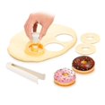 thumbnail image 5 of 2PCS Molde para donuts con pinzas para mojar ø 8 cm Blanco/Amarillo, 5 of 5