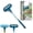 A, variant on Window Cleaning Brush 2 in 1 Mesh Screen Cleaner with Squeegee Removes Dust Dirt and Stains Fast Wet Dry Cleaning for Glass Patio Door and Car Interiors Use
