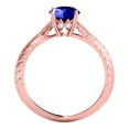 thumbnail image 4 of Aonejewelry 0.85 Ct. Ttw Diamond and Tanzanite Ring In 14K Rose Gold, 4 of 4