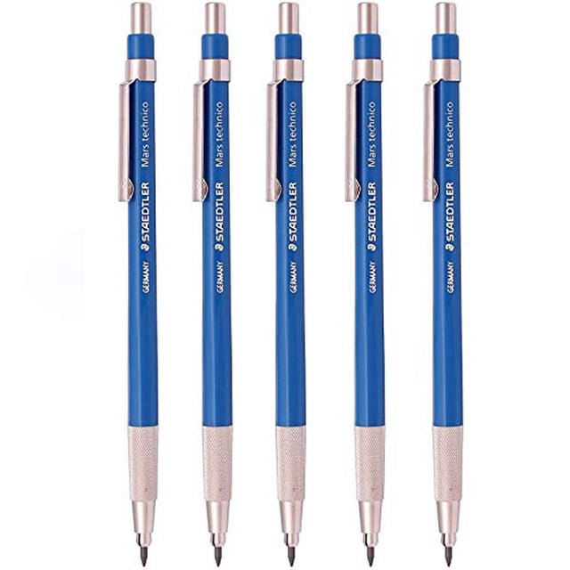 Staedtler Mars Technico 780C Mechanical Lead holder,clutch Pencil for Draft Drawing, Art Sketching Sharpener (Pack of 5)