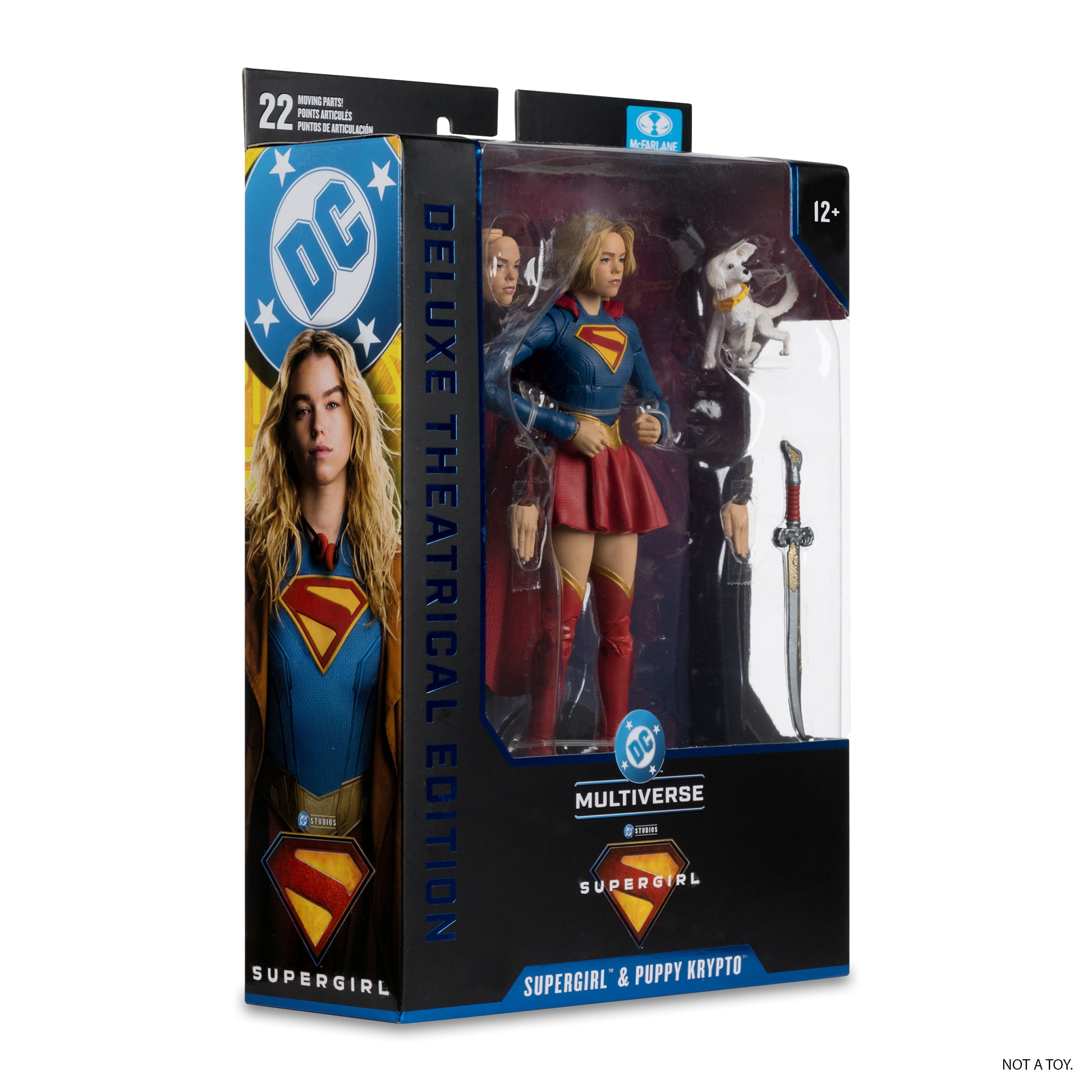 Supergirl and Baby Krypto (DC Multiverse: Supergirl Movie) 7" Action Figure Deluxe Theatrical Edition - McFarlane Toys