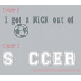 thumbnail image 4 of Kick Out of Soccer Wall Decals Stickers Vinyl Lettering Art Sports Boy Bedroom Decor 2color 23x7-Inch, Storm Gray/White, 4 of 6