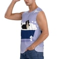 thumbnail image 3 of Fuzoiu Bernese Mountain Dog Sitting Bath Tub Print Men's Sleeveless T-shirt,Sleeveless Tee Shirts,Quick-Dry Athletic Tank Top for Gym, Running, Sports & Outdoor Activities-3X-Large, 3 of 7