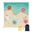 thumbnail image 1 of Camping & Hiking Beach Blanket Sandproof Oversized 78x82 Inch Extra Large Beach Mat Portable Picnic Mat for Travel Camping Hiking Lightweight Family Use, 1 of 6
