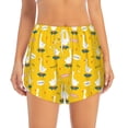 thumbnail image 2 of Fotbe cartoon goose Pattern Womens High Waist Running Shorts Athletic Workout Quick Dry Shorts for Women with Pockets Gym Yoga Summer Shorts-Medium, 2 of 7