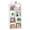White-8, variant on Wooden Black 4-Tier Storage Bookcase, 8 Grid Display Organizer Shelf with 4 Removable Back Panels for Living Room Home Office