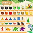 thumbnail image 2 of Juego de azulejos magnéticos Magneverse Lava Dinosaur World para niños de 1 a 12 años, 2 of 7