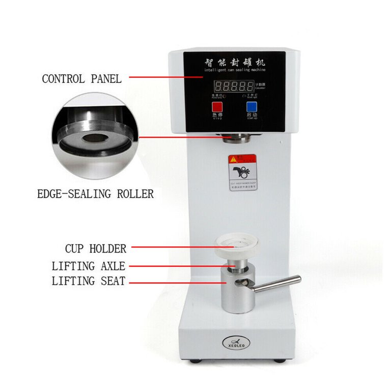 Automatic Can Sealer Machine For Homebrew & Small Business – Touch Screen, No-Adjustment Height Detection, Seals Aluminum & Plastic Cans