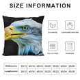 thumbnail image 5 of Orinice Bald Eagle Graphic Decorative Cushion Cover for Home, Couch, Living Room, Sofa - Zipper Closure, Aesthetic Design - 1PC 12x12in, 5 of 5