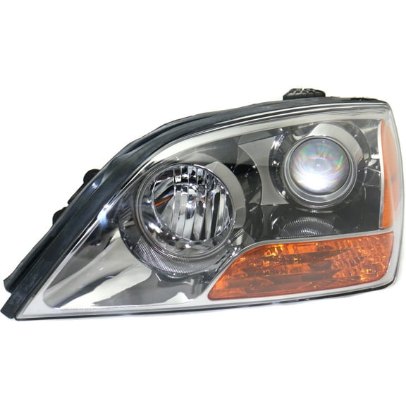 Headlight Compatible With 2007 Kia Sorento Left Driver Halogen With bulb(s)