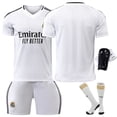 thumbnail image 1 of 2425 Camiseta del Real Madrid traje de uniforme de fútbol local 8 Cross No. 9 Mbappe camiseta transfronteriza nuevo estiloEdición en blanco+Calcetines+Leggings, 1 of 2