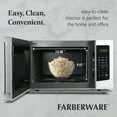 thumbnail image 5 of Farberware 1.1 Cu. Ft. Countertop Microwave Oven – 1000W Power, Auto Cook Settings, Defrost, and Safety Lock – White, 5 of 6