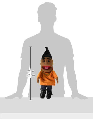 Sunny Toys GL1531 14 In Ethnic Rapper Boy In Orange Top Glove Puppet 