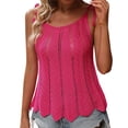 thumbnail image 1 of Gibobby Top de bikini ahuecado para mujer con chaleco tipo suéter Spicy Girl con cordones(Rosa caliente,G), 1 of 4