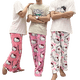 thumbnail image 2 of Sanrio-Pijama de Hello Kitty para mujer, pantalón de franela de Anime, color negro y rosa, cálido, de lana, informal, a la moda, para el hogar, Otoño, novedad, 2 of 4